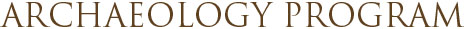 Archaeology Program
