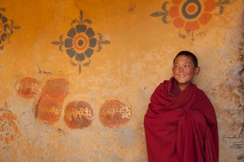 Smiling Monk - Bhutan