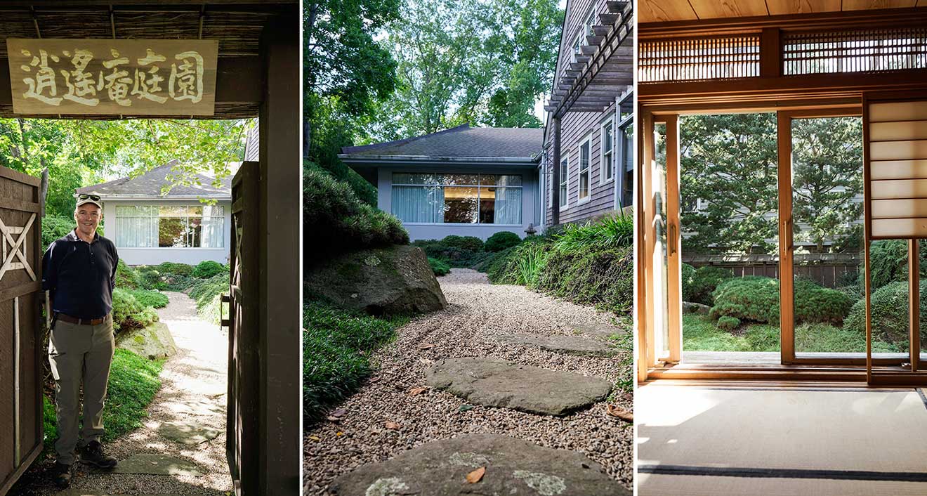 Japanese garden architect Stephen Morrell also designed the meditation gardens for Zen Mountain Monastery in Mount Tremper, New York, and Omega Institute in Rhinebeck, New York, as well as a tea garden exhibition for the New York Japan Society. Since 1981, he has been Curator of the John P. Humes Japanese Stroll Garden in Mill Neck, New York.