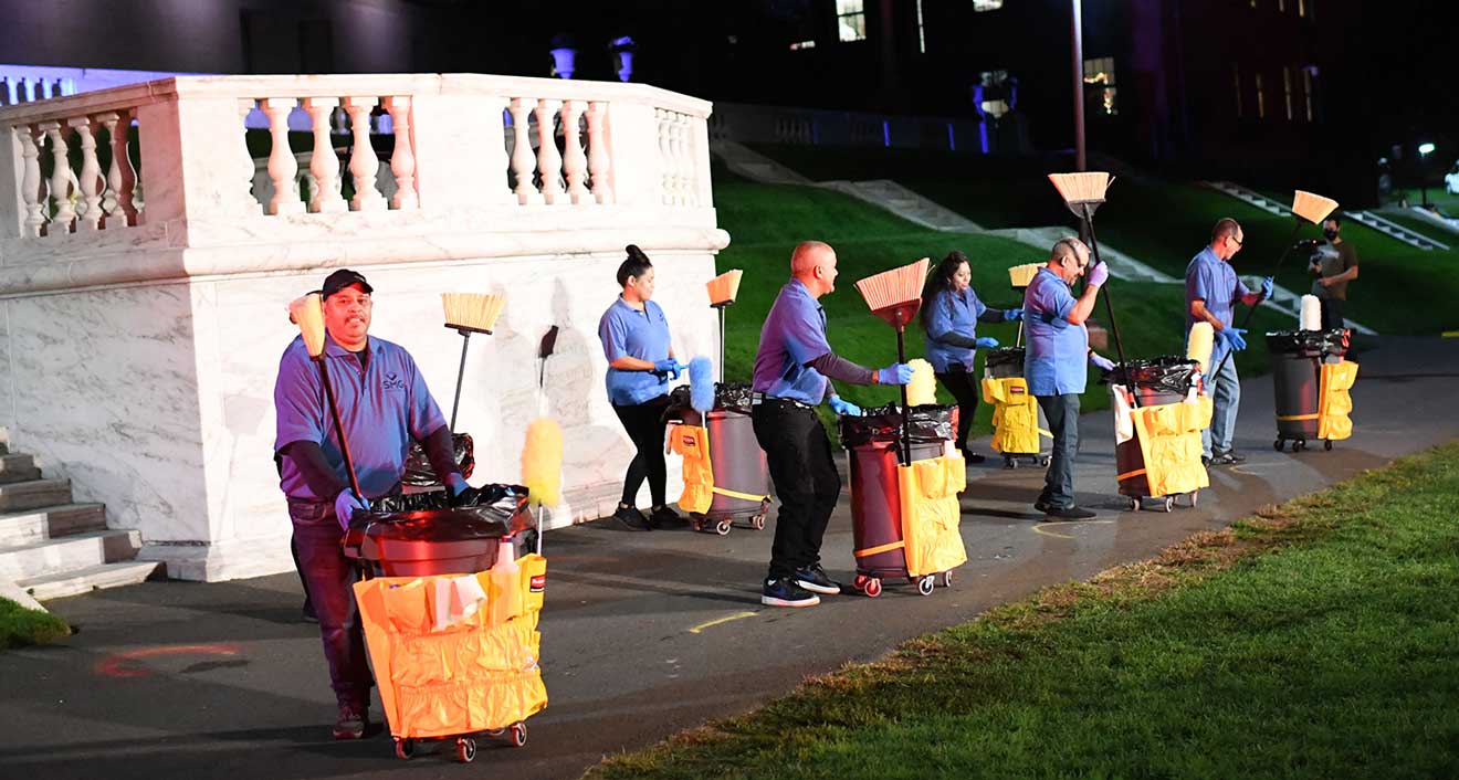 Forklift Danceworks, in conjunction with the Center for the Arts, presented “WesWorks”—a performance with Wesleyan University facilities staff on Oct. 14 and 15.