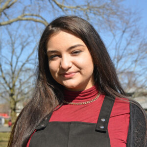 Emily McEvoy ’22 helped found the Middletown Mutual Aid Collective and served as a coordinator of WesNEAT.
