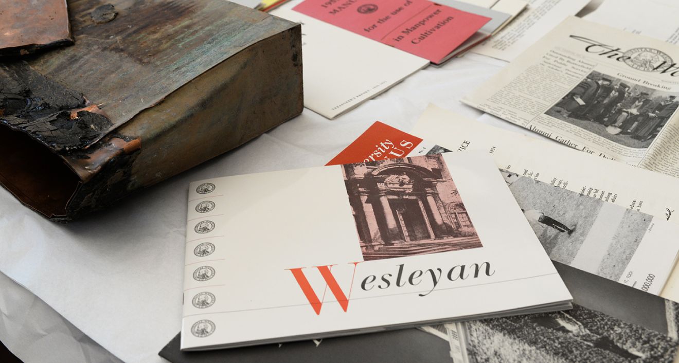 The 1954 time capsule was unearthed during the demolition of the Public Affairs Centers’ east wing.
