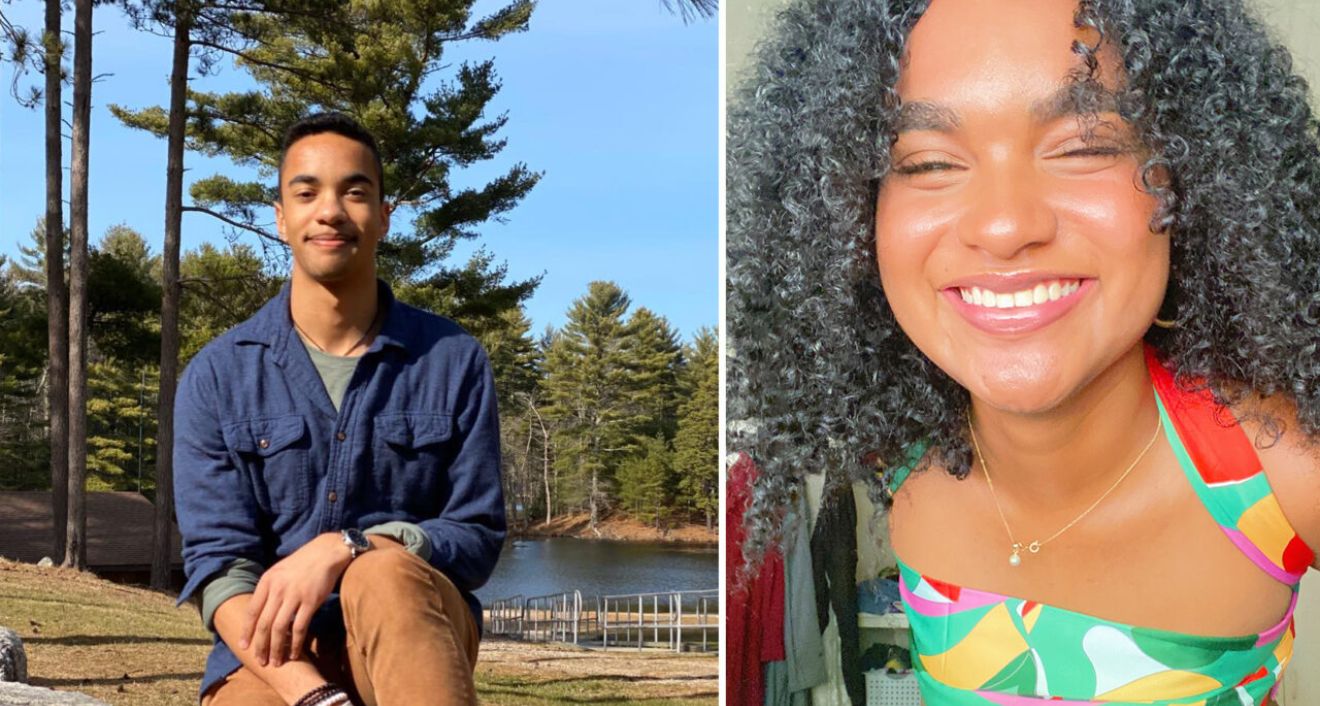 Sebastian Evans ’23, left, and Nilukshi Chen ’23 are members of the inaugural National Humanities Leadership Council.
