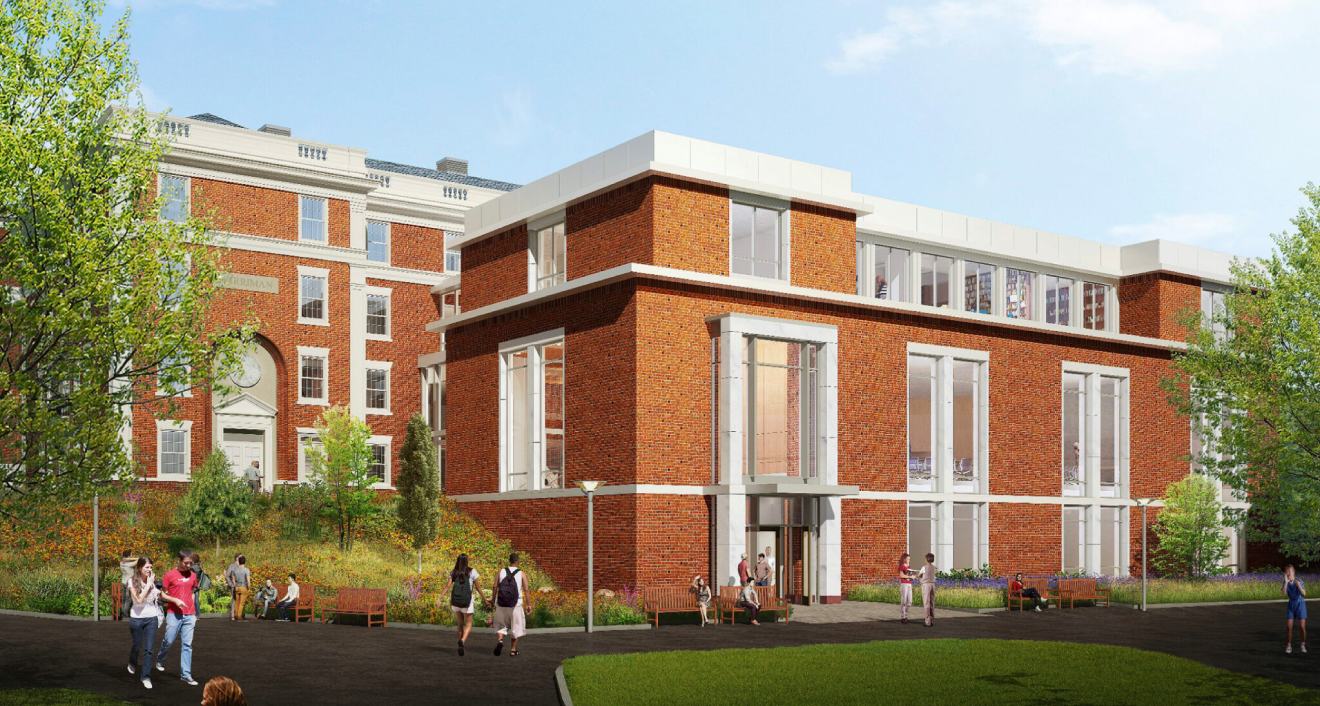 Construction will begin on the renewed Public Affairs Center in June 2021. (Illustration courtesy of Newman Architects)