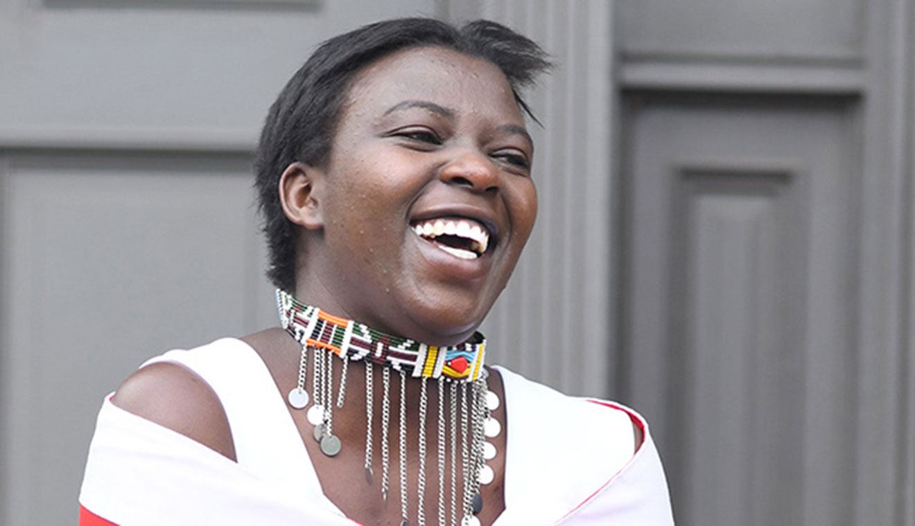 Diana Naiyanoi ’25 designs and creates her own Maasai jewelry.