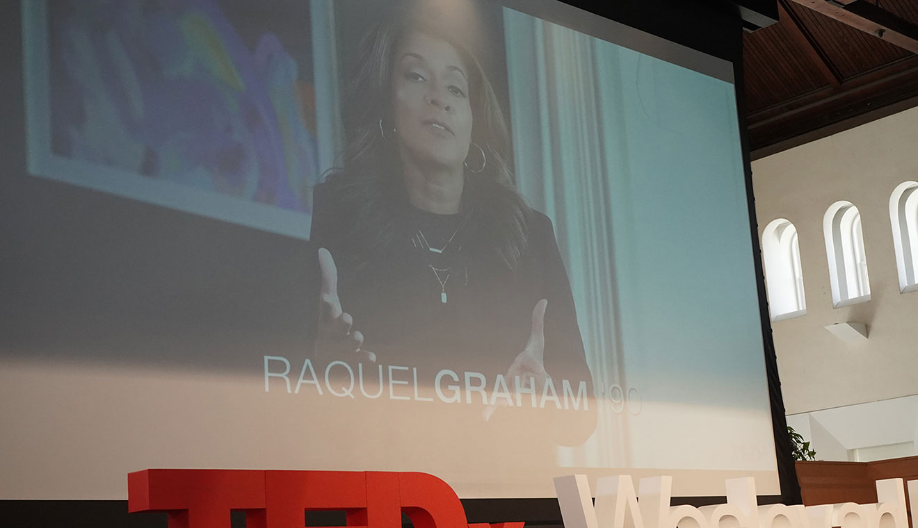 Raquel Graham ’90, CEO of Roq Innovation, presented a TEDxWesleyanU talk titled “The Business of Resilience.” (Photo by Milly Hopkins)