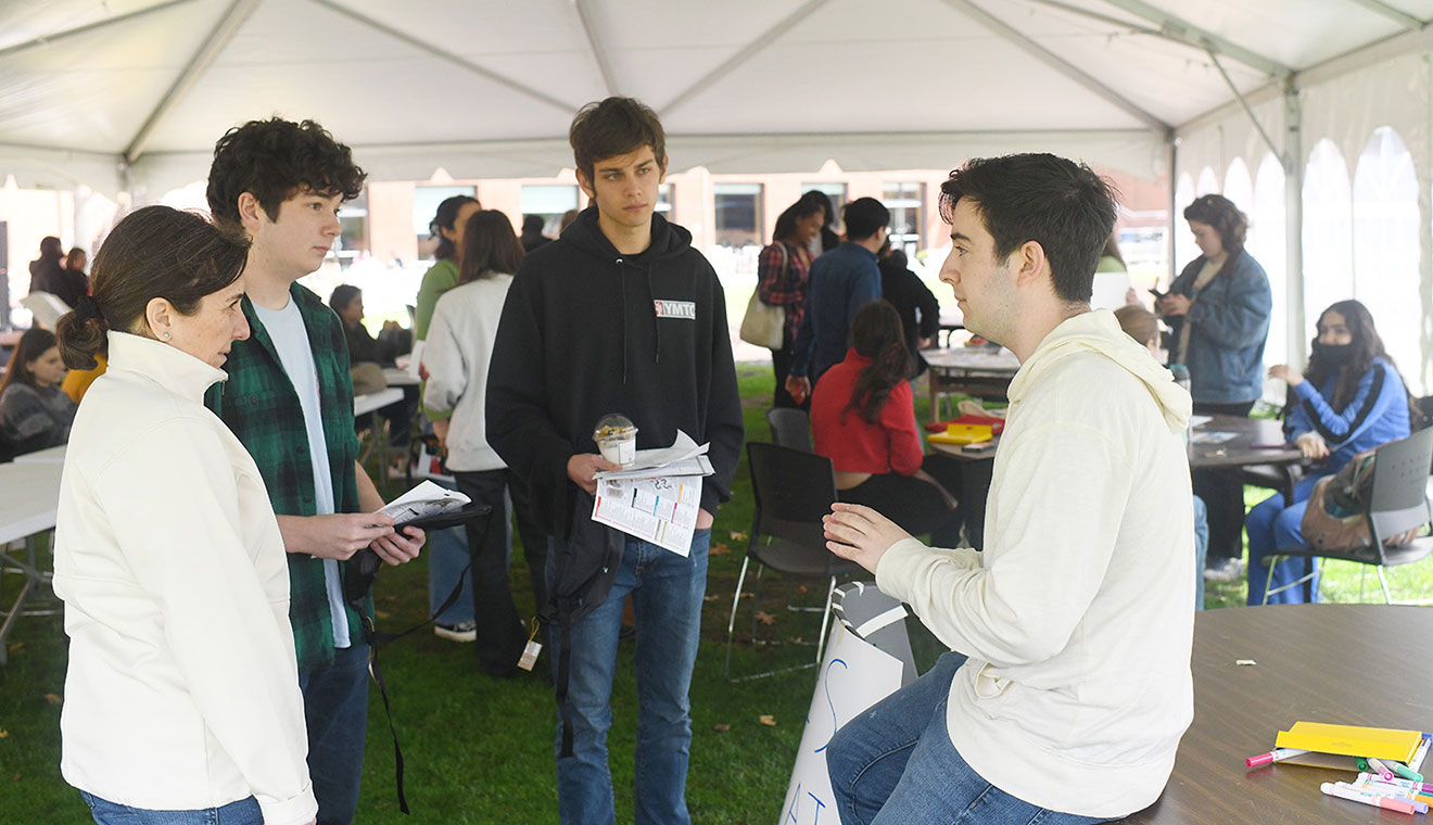 Admitted students attended a Student Involvement Fair on April 8.