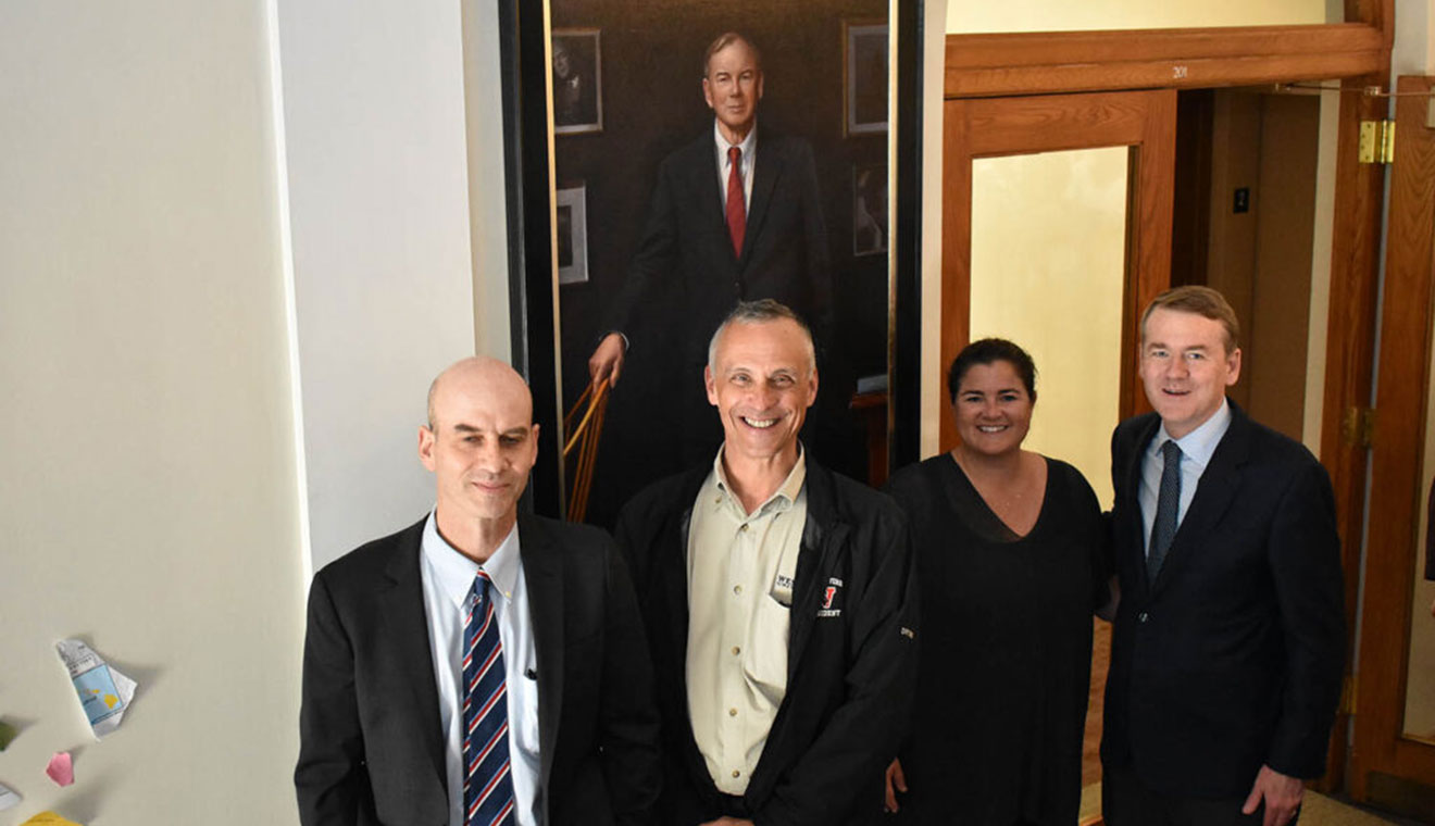 The Douglas Bennet ’59 portrait unveiling.