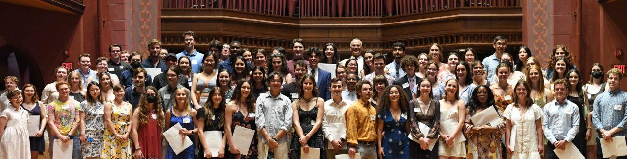 Wesleyan congratulates the 79 newest members of Phi Beta Kappa honor society. (Photos by Olivia Drake MALS ’08)