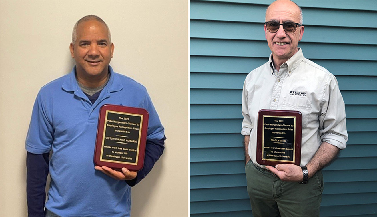 Victor Ignacio Rosario and Nick David are recipients of the Peter Morgenstern-Clarren Social Justice Award.