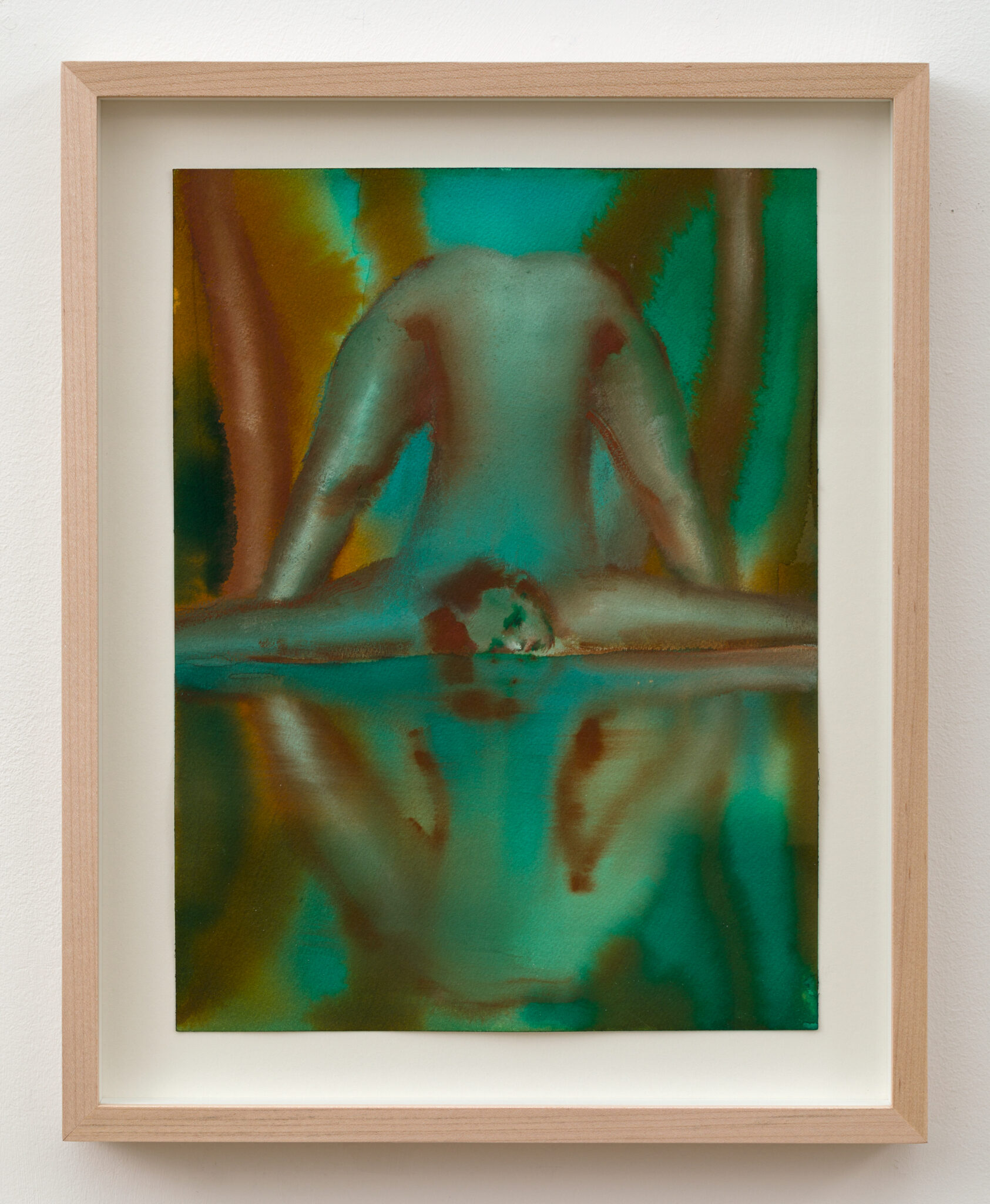 Elizabeth Glaessner, Sublimation, 2022, ink and gouache on paper, 12 x 9 inches, 30.5 x 22.9 cm. Courtesy of the artist and Kasmin, New York.
