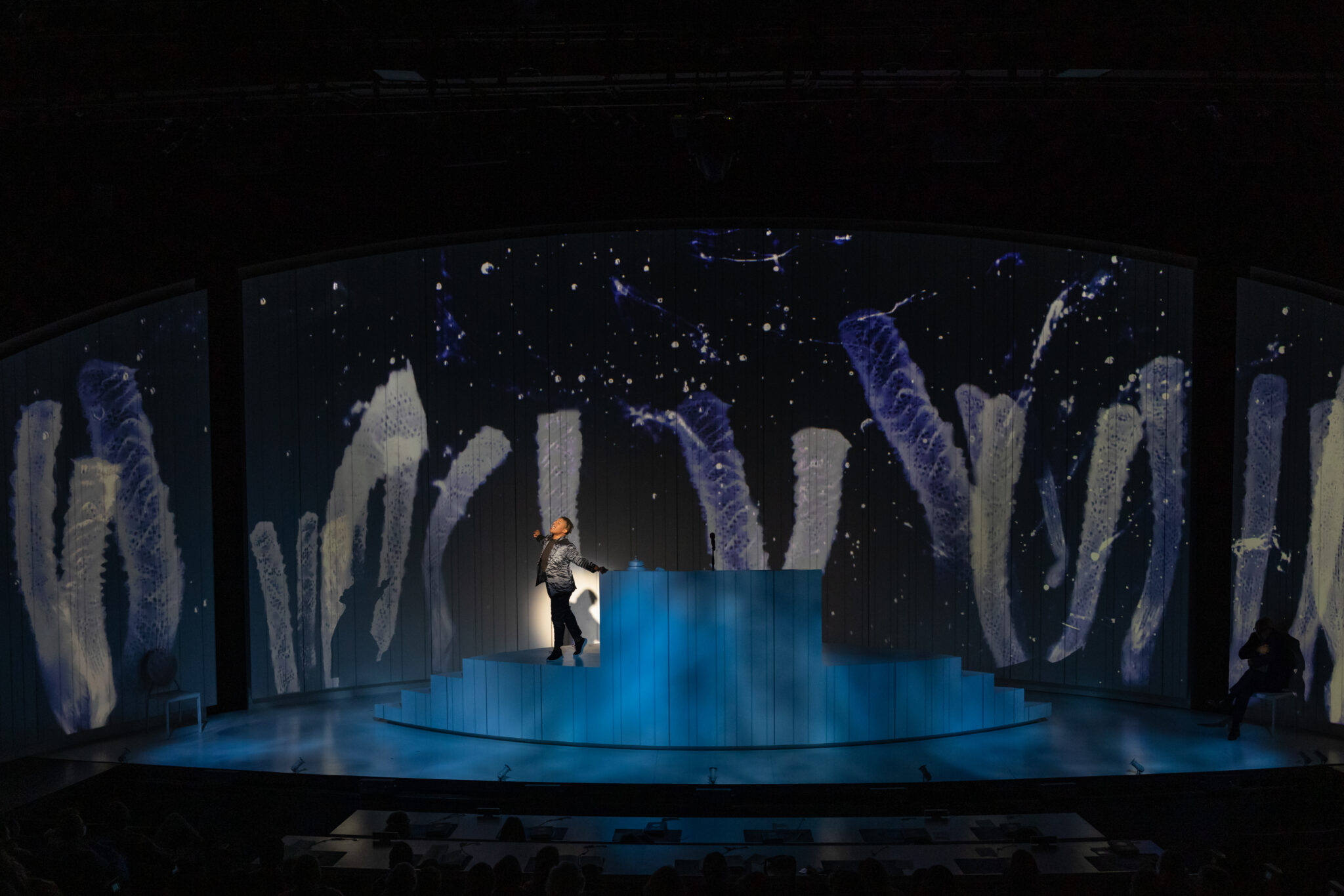 Obie Award-winning performer Jenn Kidwell performs in PearlDamour’s music theater experience “Ocean Filibuster.”
