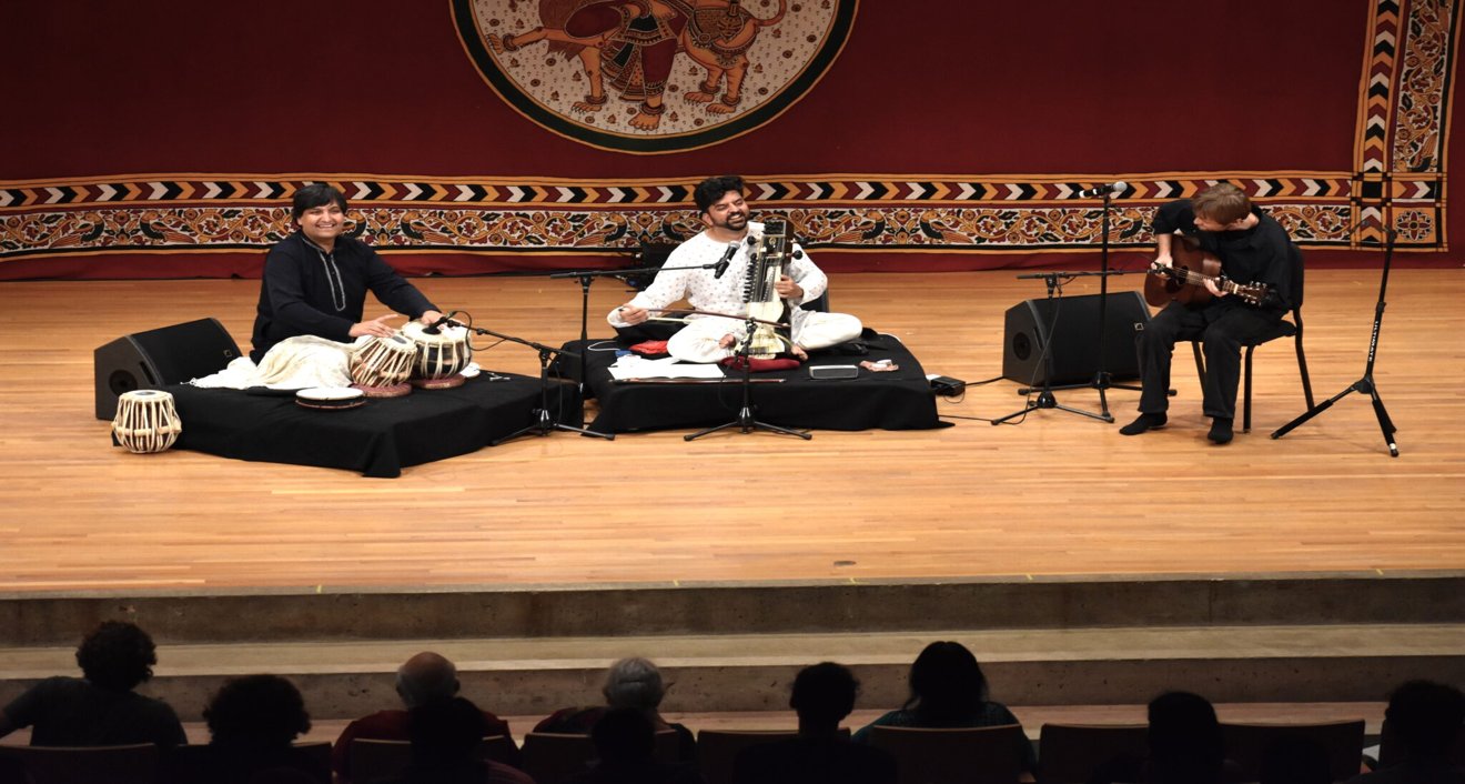  Nagar joined Khan and Hodder to close the evening with a 15-minute set of tunes in a contemporary style they call “sarangi futurism.”