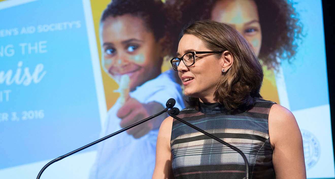 New Chair of the Board Phoebe Boyer ’89, P’19, ’23.