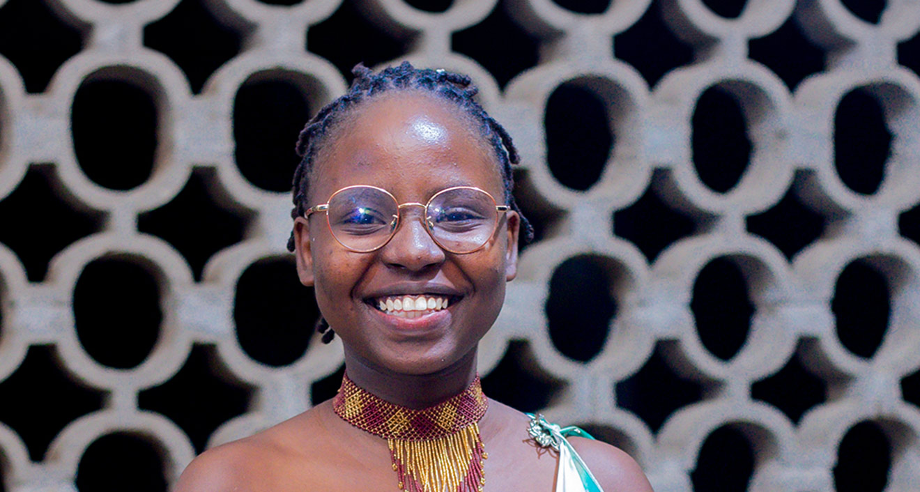 Holiness Iriganeza ’27, African Scholar and Wesleyan International Speakers Program member. (Photo courtesy of Holiness Iriganeza ’27)