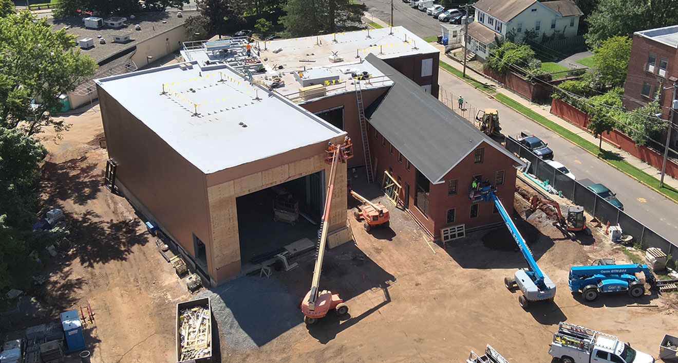 The new Integrative Arts Lab at 56 Hamlin St. (Photo courtesy of Physical Plant)