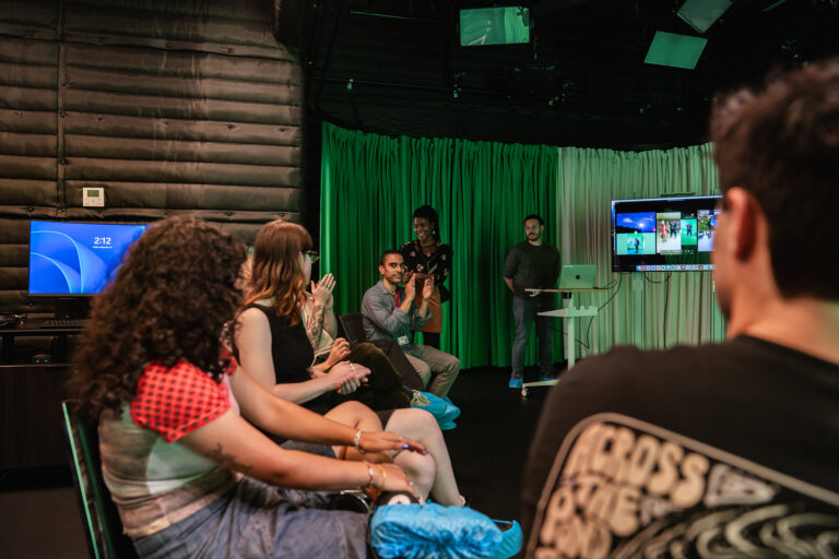 The Digital Design Commons opening celebration featured a visual effects studio demonstration.