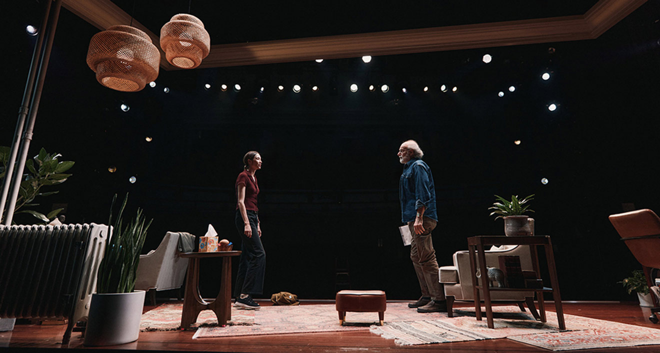 Sydney Lemmon and Peter Friedman and in ‘Job.’ By Emilio Madrid.