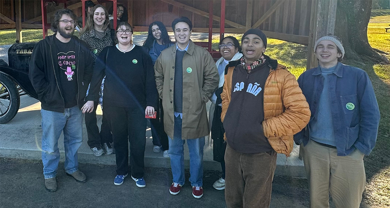 Students in the Africana Research Collective visiting the McIlhenney Tabasco Factory on Avery Island, Louisiana. (Photo courtesy of Garry Bertholf)
