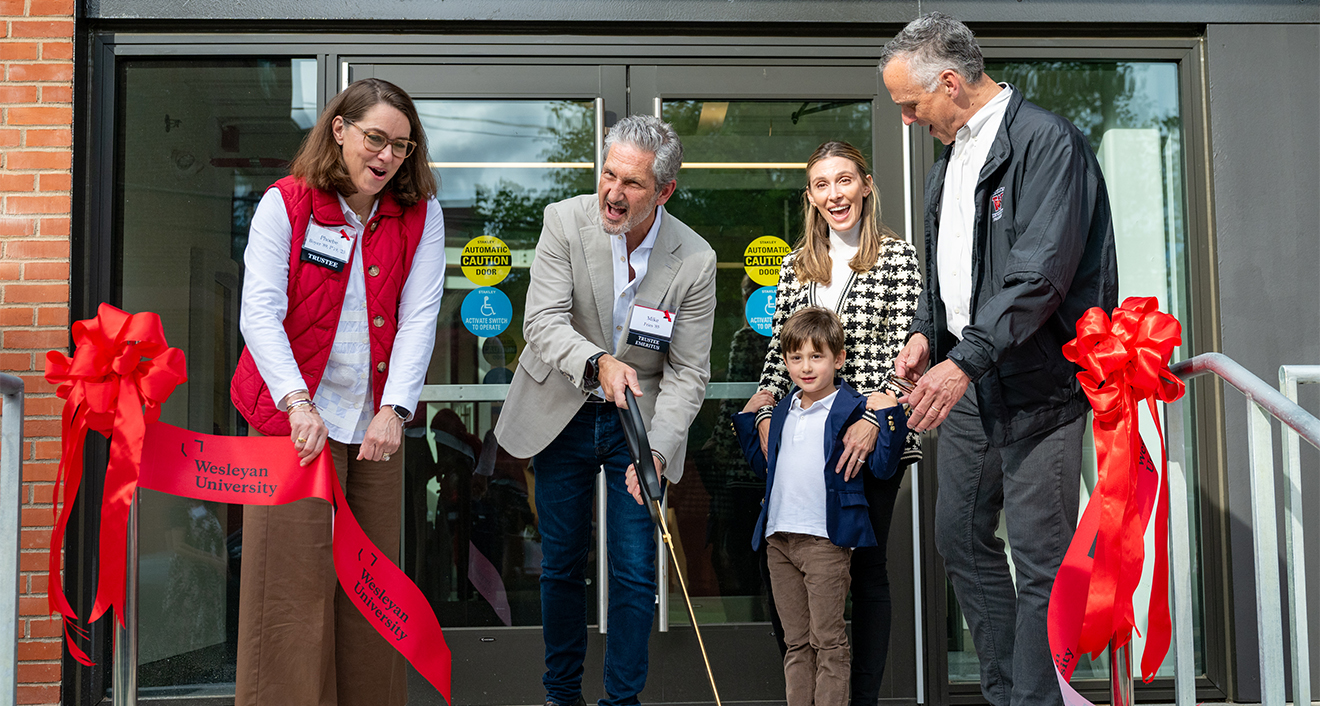 the University hosted a ribbon cutting for the new Fries Arts Building (FAB), which will officially open for classes in Fall 2025. Named in honor of Mike Fries ’85,