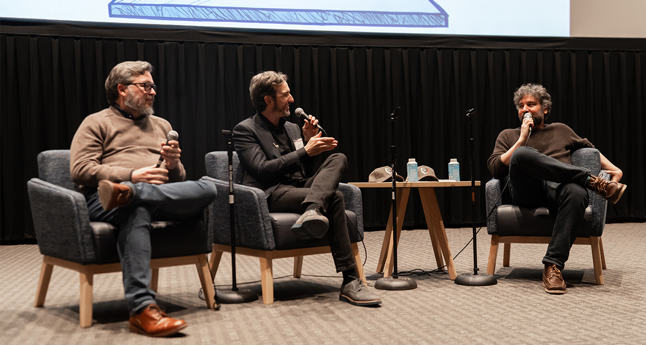 WESeminar featured a live recording of the How We Made Your Mother Live podcast based on the popular sitcom created by Wes alums.