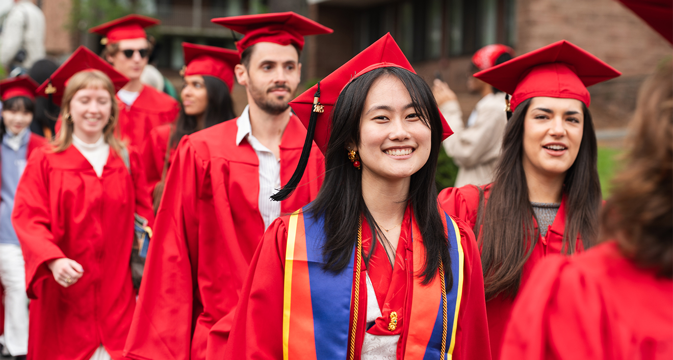 Student processing Commencement