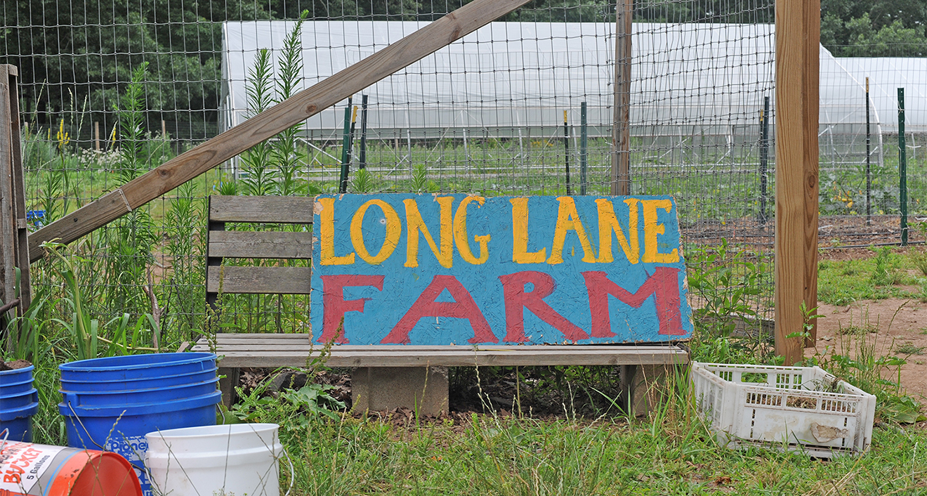 Photo of Long Lane Farm with sign