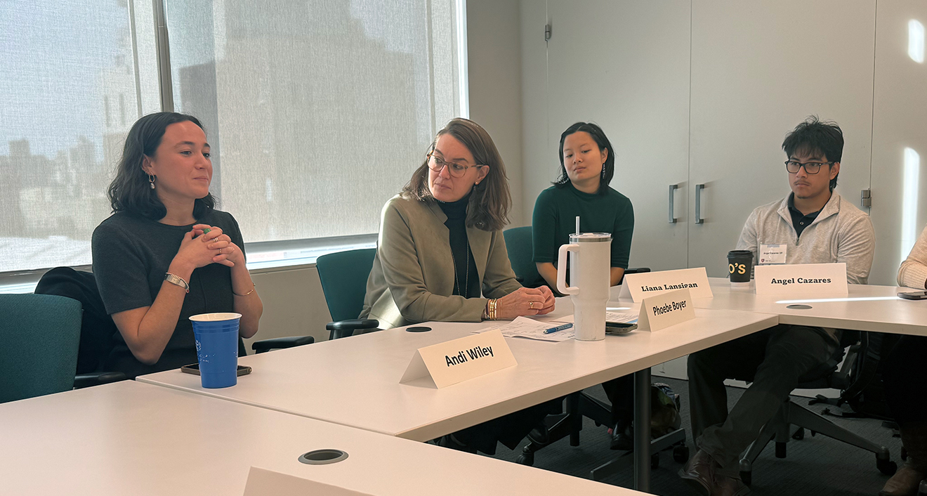 Photo of students and staff at Children's Aid in Harlem.