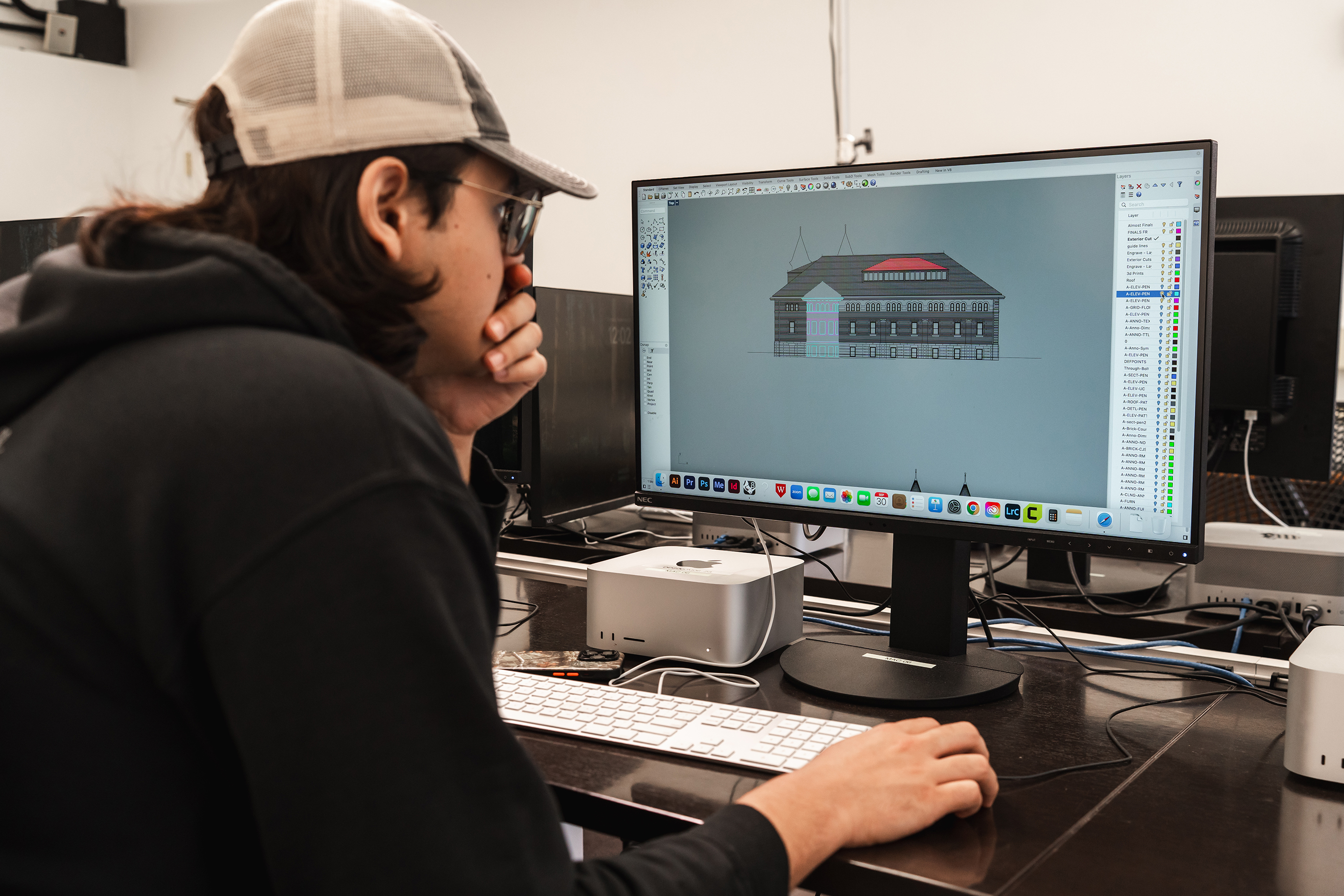 Billy at the computer