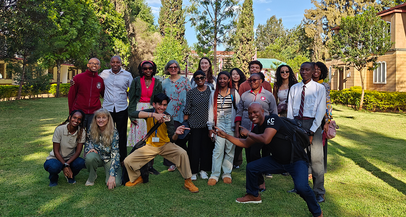 Group of Wesleyan students, staff in Kenya