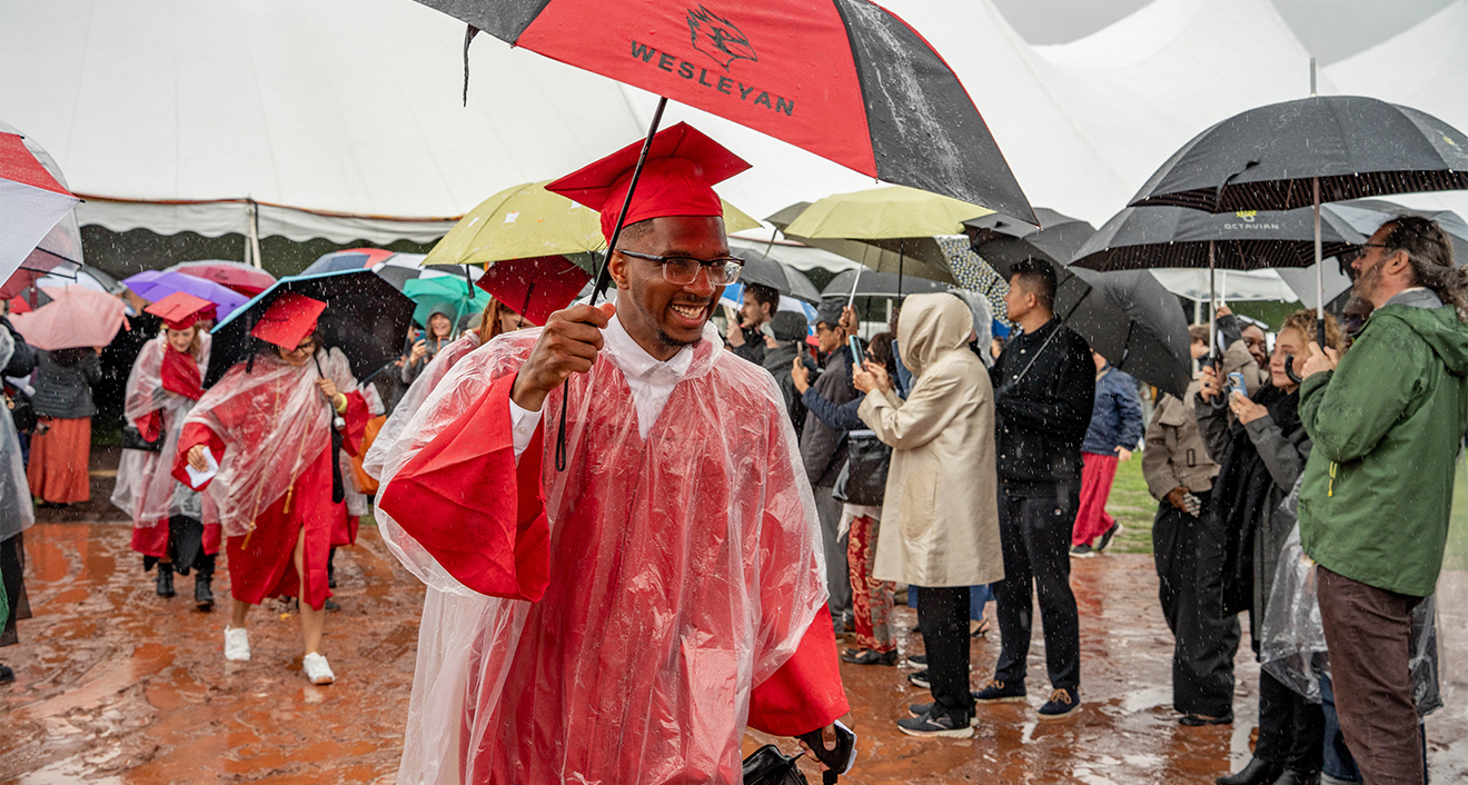 Student at commencement
