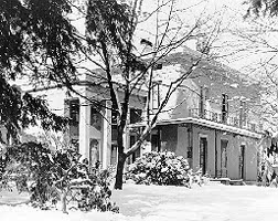 a. house in winter