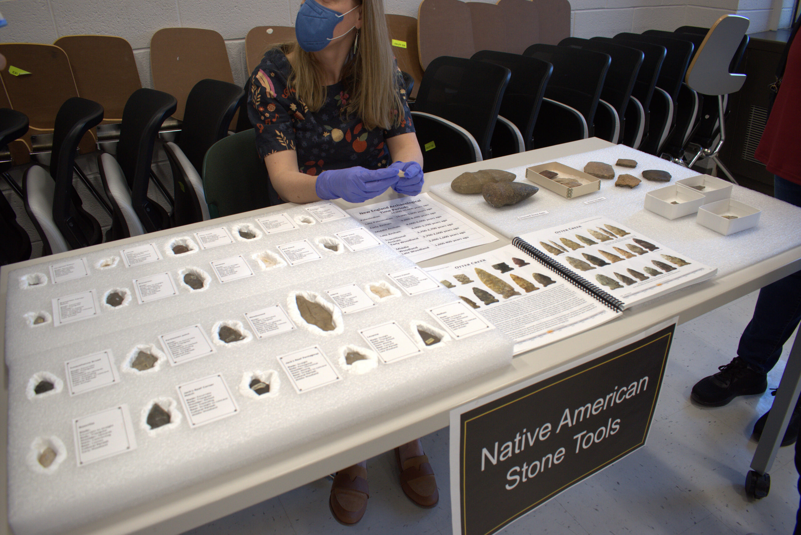 Native American stone tool collection at Open House