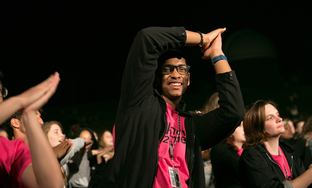 People dancing on field