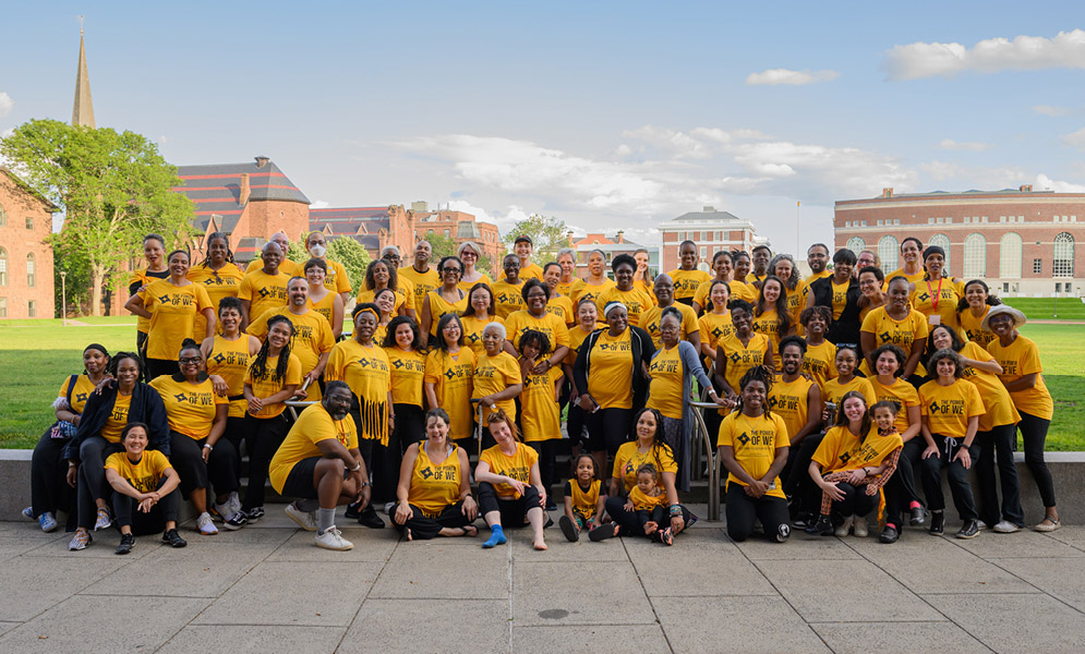 Group of people on terrace