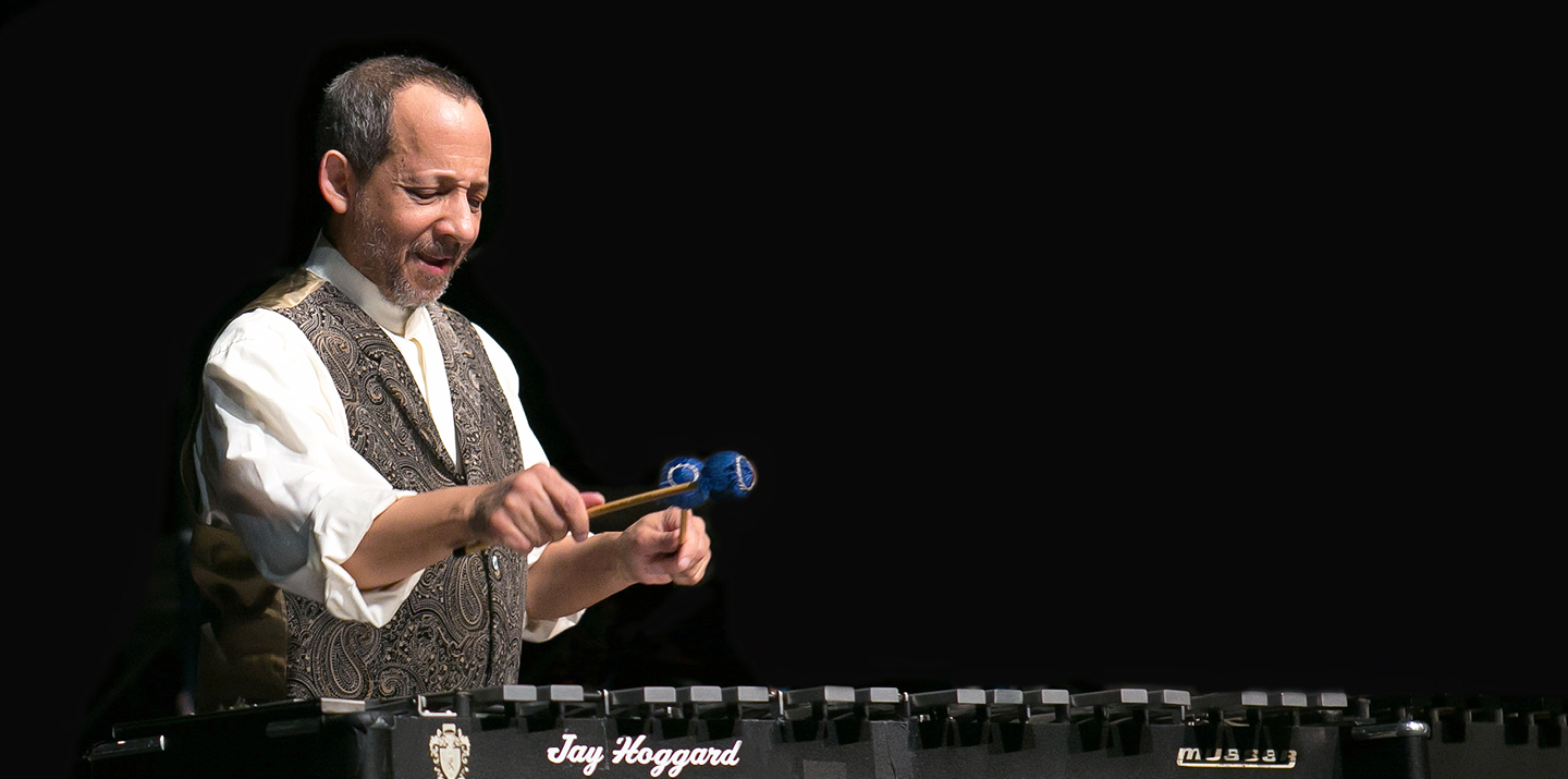 Person playing vibraphone
