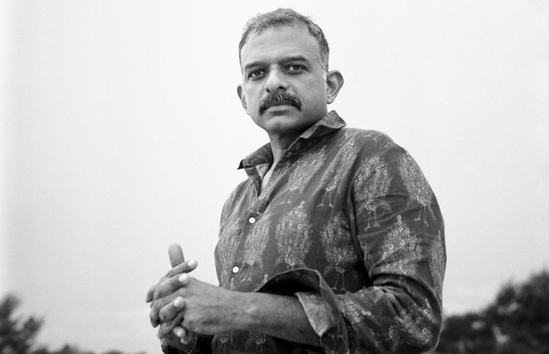 T.M. Krishna in black and white