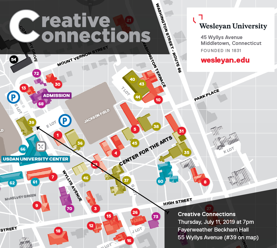 Creative Connections map