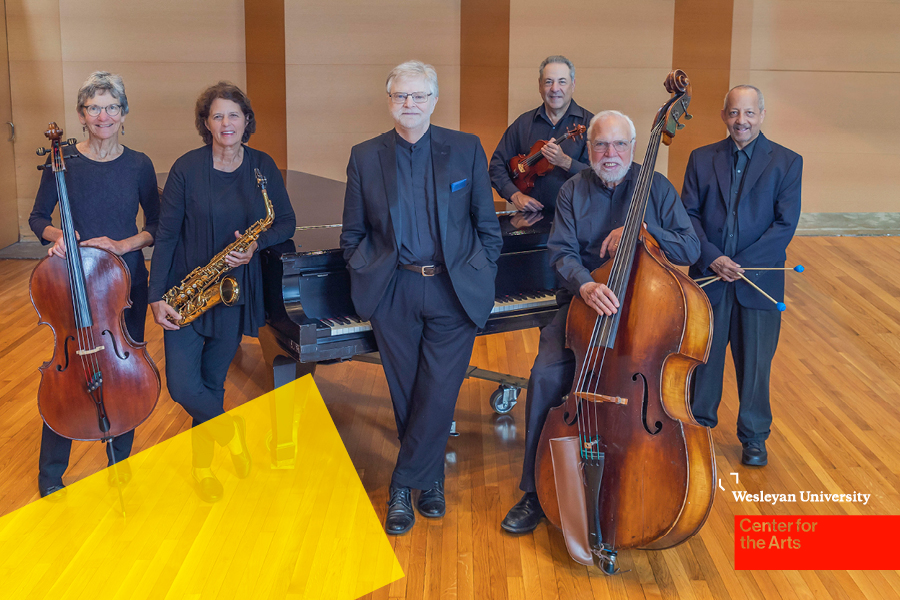 Musicians on stage with instruments