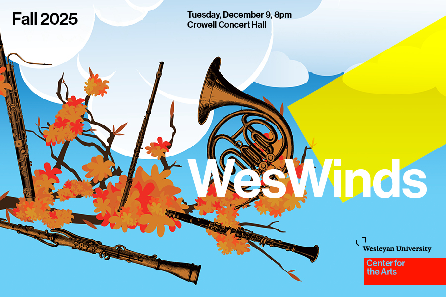 Wind Instruments with fall leaves