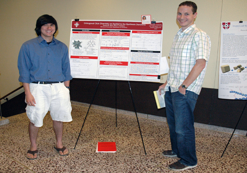 2010 Robert Stolz, '12 with his research mento Prof. Brian Northrop.