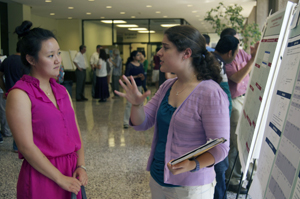 Rebecca McCellan, '14 and guest.