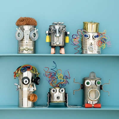 Can-Do Robots (To make: http://spoonful.com/crafts/can-do-robots)