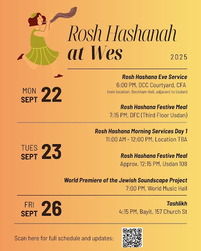 rosh hashana at wes flyer for 2025
