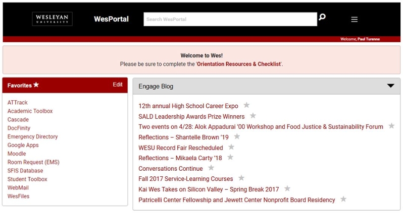 WesPortal RSS Feed