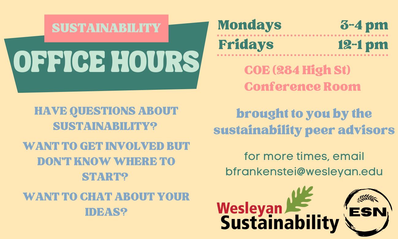 Sustainability Peer Advisor Hours