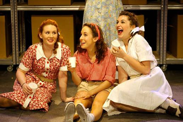 Mandy Goldstone in London, UK, at American Drama Academy (BADA). Mandy (on left) in production of Much Ado About Nothing at the Oval House Theatre in London, U.K.
