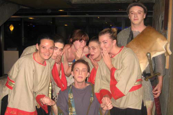 Jessica Green at the University of Regensburg, Germany, ’07. Jessica (back row, 3rd from left) in Wolfgang Hildesheimer's Die Eroberung der Prinzessin Turandot (The Conquest of Princess)