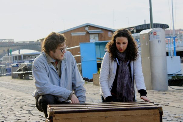 Samantha Joy Pearlman in Prague, Czech Republic at the Prague Film School – Acting for Film Program. Sammy (on right) in a scene from the film House-Sitting.