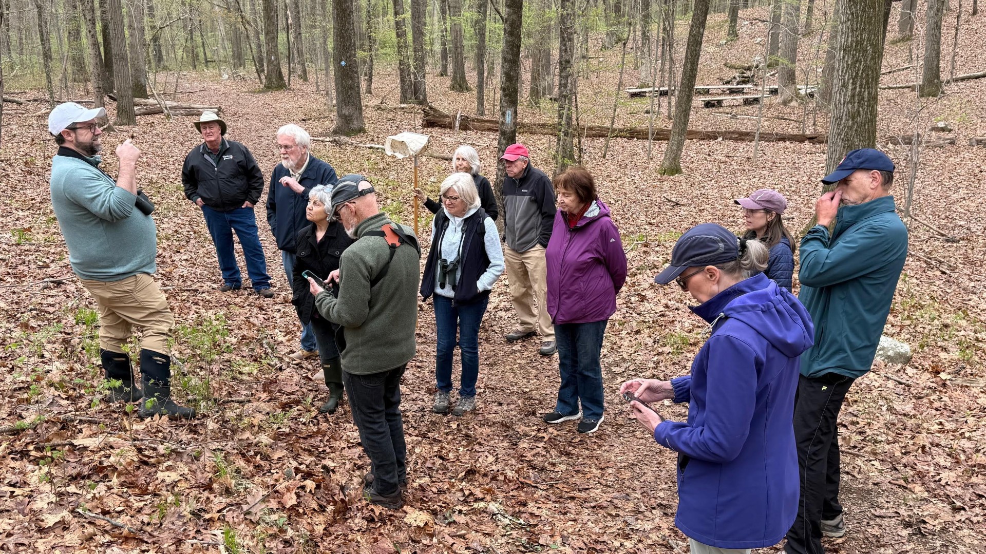 Students on an outdoor field trip